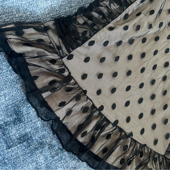 Saints + Secrets Bambi Ruched Polka Dot Mini Dress - Picture 5 of 9